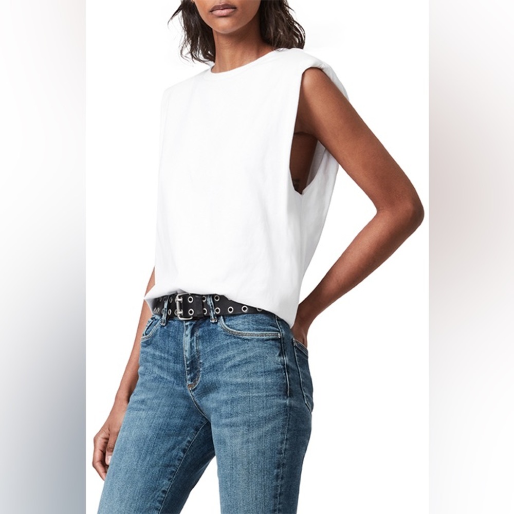 AllSaints Mika Tank in optic white